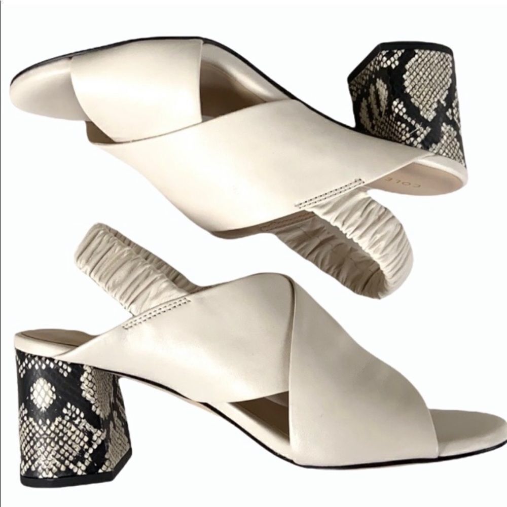 EUC Cole Haan leather heeled sandals